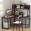 double shelf computer desk